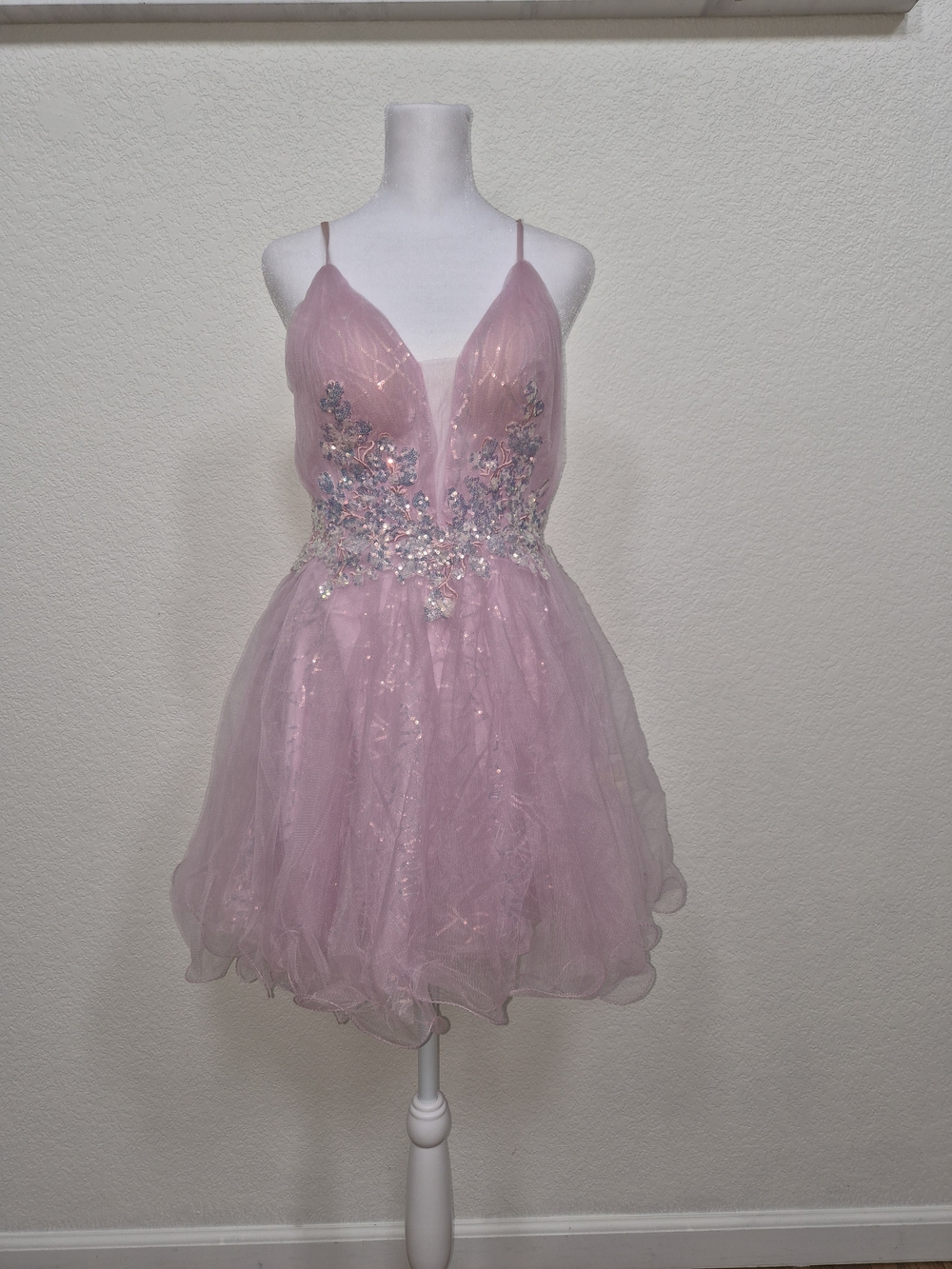 Jovani Pink Sparkle Party Dress
